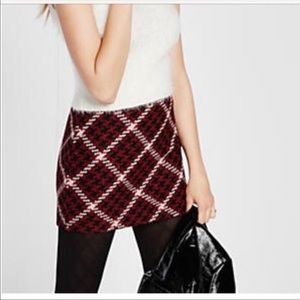 Express tweed mini skirt
